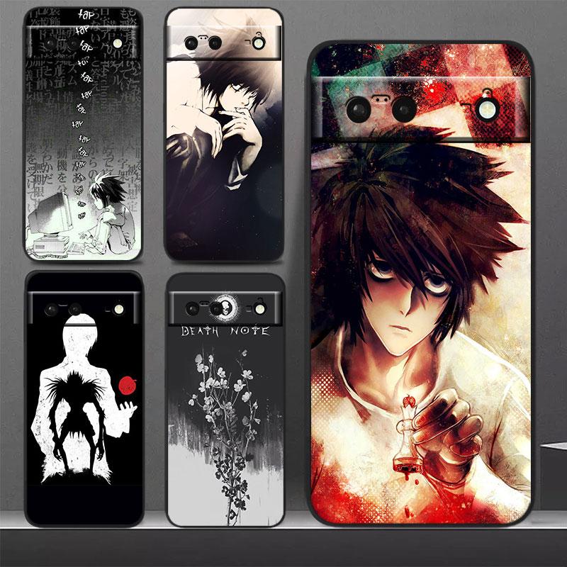 

Чехол для телефона Anime Manga Death Note Ryuk для Google Pixel 7 Pro 6 Pro 6A 5A 5 4 4A XL 5G черный мягкий чехол Fundas Cover Google Pixel 4