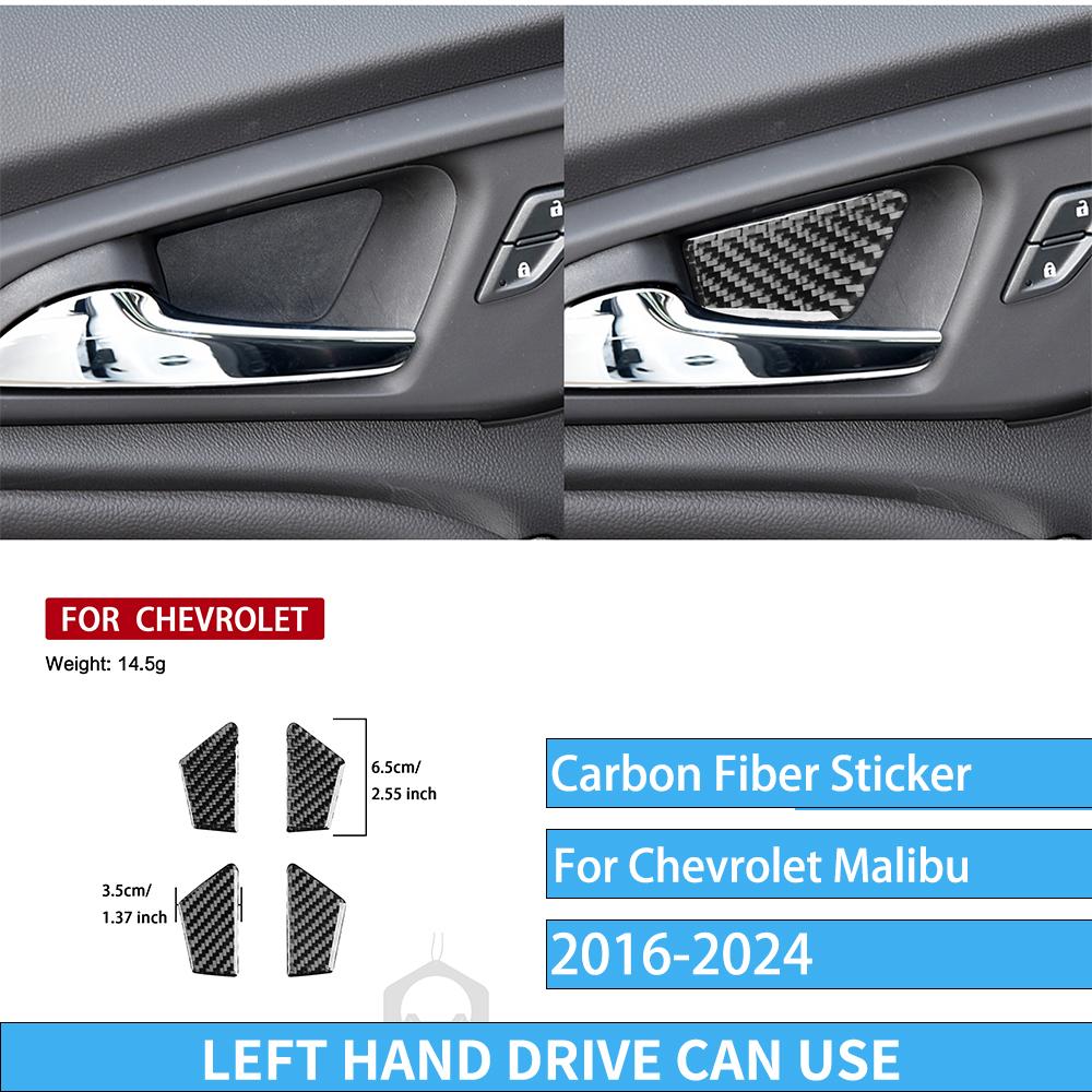 Carbon Fiber Car Accessories Gear Shift Dashboard Air Vent Interior Cover Trim Modified Sticker For Chevrolet Malibu 2016-2024