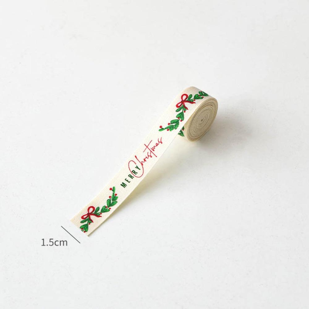 2M Dacron Christmasn Ribbon Red Gift Wrapping Ribbon Holiday Decor Gift Packing  Christmas