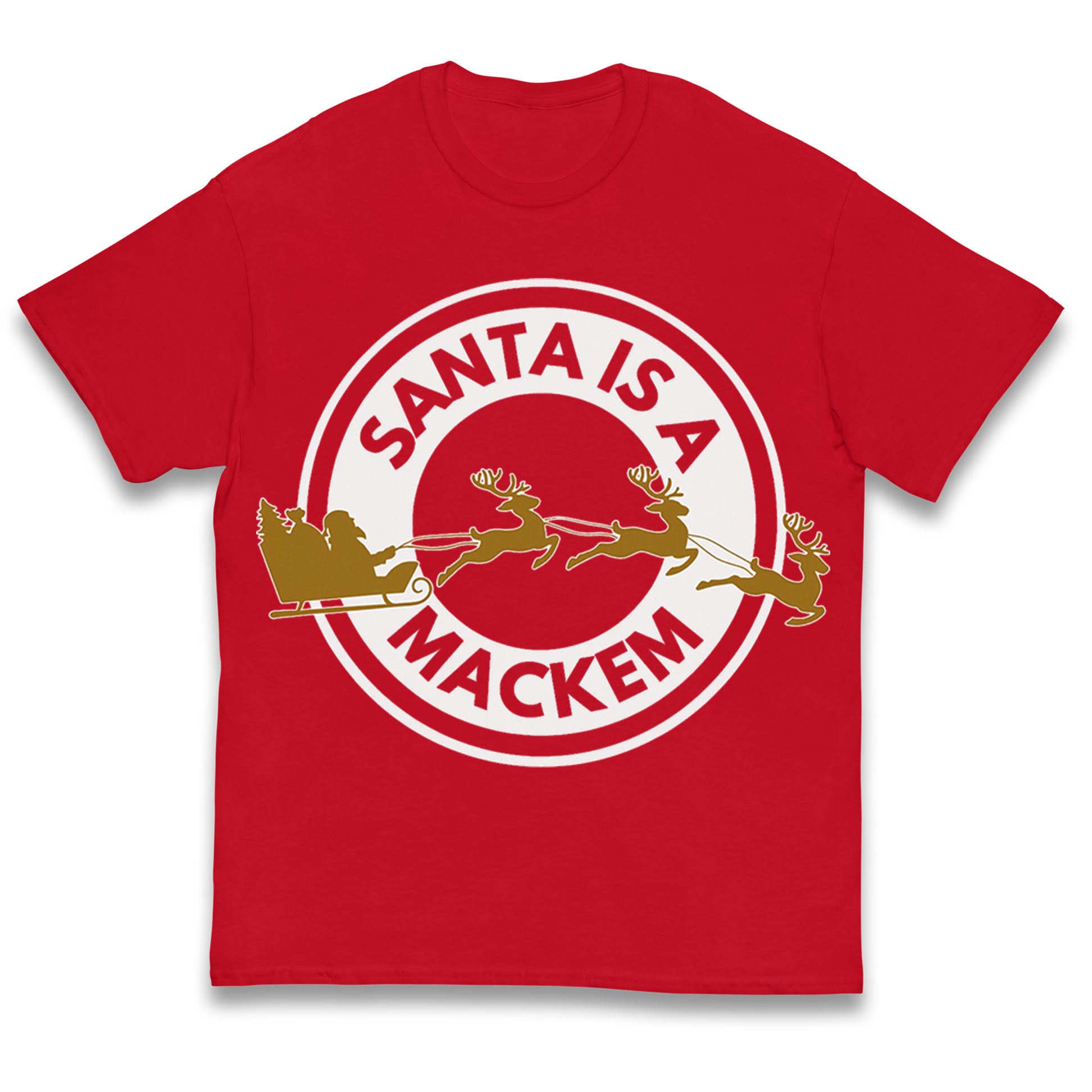 

Santa is a Mackem Sunderland Christmas Kids T Shirt 100