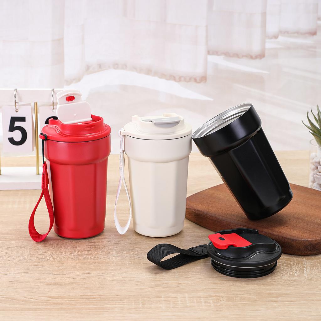 Простая восьмиугольная чашка 316 Нержавеющая сталь Термос Кружка Высокая ценность Портативная Прямое питье Кофейная чашка Портативная автомобильная кружка