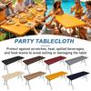 Outdoor Stretch Tablecloth For Parties – Washable, Foldable Rectangular Polyester Tablecloth