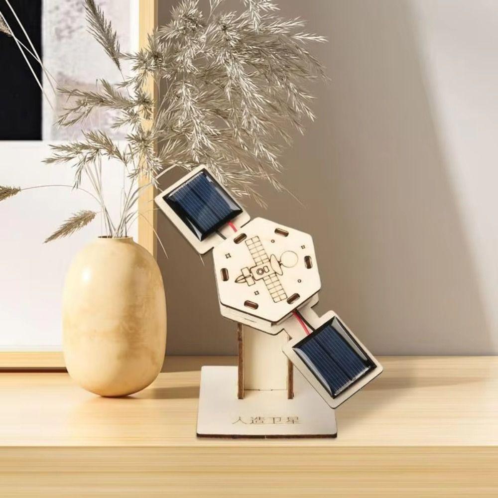 Handgemachtes DIY Solar-Satellitenmodell Solar-Satellitenmodellbausatz Puzzle für Weltraumliebhaber