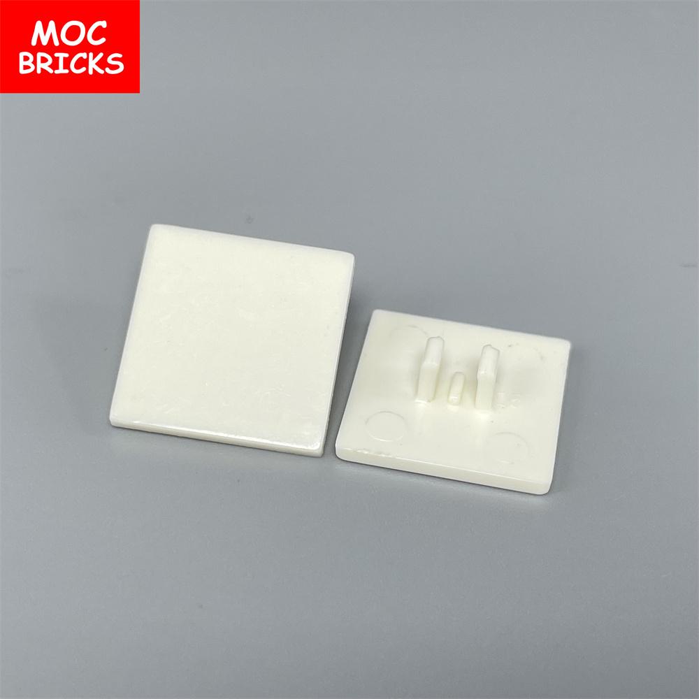 10pcs/lot MOC Bricks Road Sign Clip-on 2 x 2 Square Fit With 30258 15210 Building Blocks Parts Educational Dolls Children's Toys