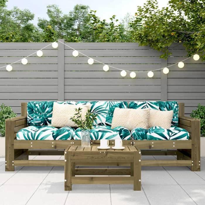 VidaXL Garden Footrest, Coffee Table, Bar Stool, Outdoor Patio Terrace Balcony Backyard Furniture, Wood of 844897