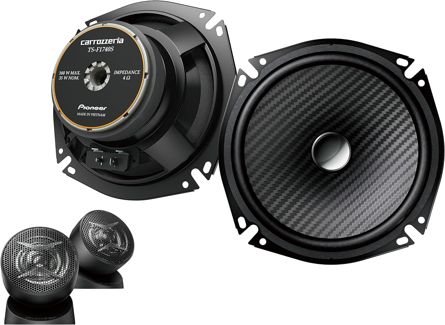 

Pioneer 17см Акустические системы Custom Fit Раздельные Совместимые с высоким разрешением Carrozzeria [Акустические системы] TS-F1740S-2 2-полосные