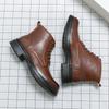 Fashion XiAnZen Vintage Brock Stiefel für Herren Stiefel Lässige Stiefel Für Herren Echtes Leder Mode Herrenstiefel Rutschfeste Stiefel Mann zapatos