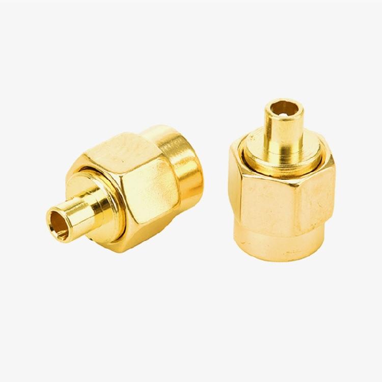 50Pcs Sma males RF Coaxial Termination Sma males Plugs Solder Mount Connectors for Semi-rigid RG402/RG141 Cable Connectors