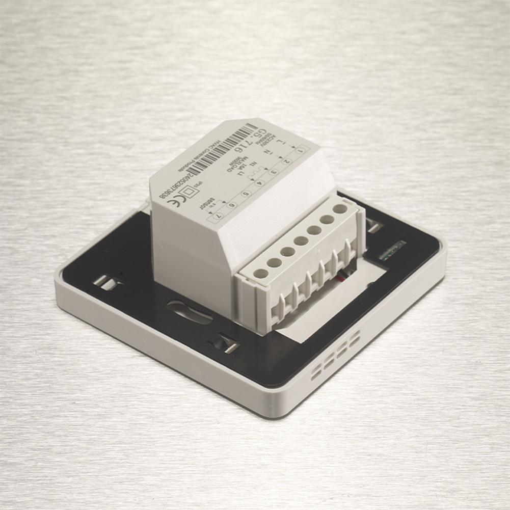 1 шт. Электрический термостат для подогрева пола 16А, переключатель контроля температуры подогрева пола со светодиодным индикатором, настенный термостат China Mainland