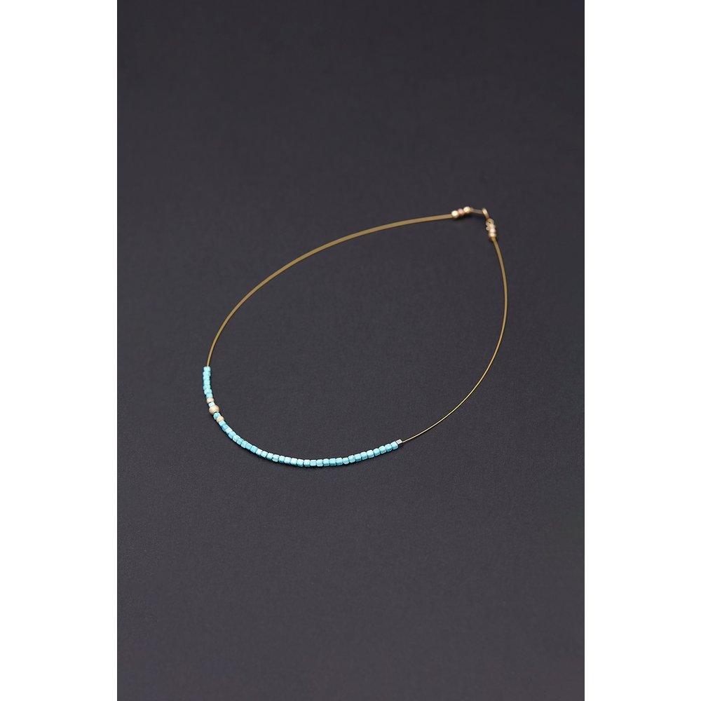 [Hazina] Invisible_2Mm Turquoise Necklace