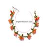 2026 NEW Sweet Colorful Beaded Plant Leaves Fruit Peach Cranberry Bracelet For Women Party Birthday Jewelry Gift