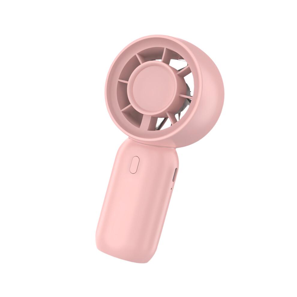 Portable Handheld Fan 3 Speed Cooling Fan Rechargeable-Pink