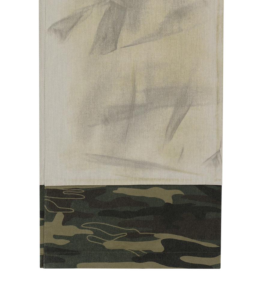 Podeowedeo Camo Color Block Wide Pants (Dirty Beige)