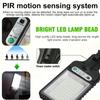 Solar Smart Light, Motion-Sensing Streetlight, Ultra-Bright Floodlight 3 Function Modes, Semi-Recessed Installation