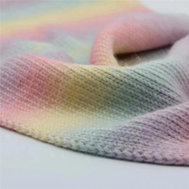 6pz 300g/10,56oz Filato di Mohair Super Morbido Extra Spesso Lavorazione a Maglia Uncinetto Lana Bundle di Filati Vivaci per Sciarpe Scialli Coperte Maglioni Artigianato Fai-da-te