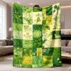 2026 Latest Flannel Blanket | Vintage Floral Patchwork Throw Blanket, Soft & Cozy, Retro Flower Design, Perfect for Sofa, Bed, or Gift, All-Season Use