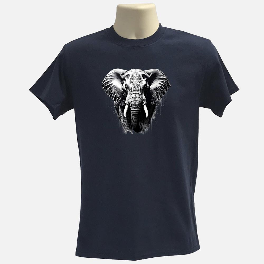 Tribal elephant tribal Tshirt 100% cotton organic cotton Tee Unisex T-Shirt XXXL
