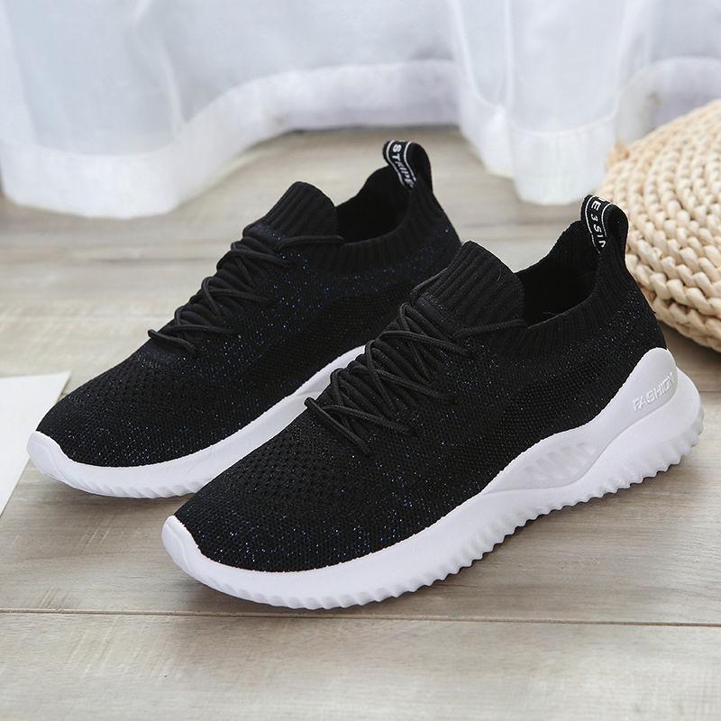 

Женские кроссовки, весенние женские туфли на плоской подошве, повседневные женские вулканизированные женские летние сетчатые дышащие женские кроссовки 40 чёрный