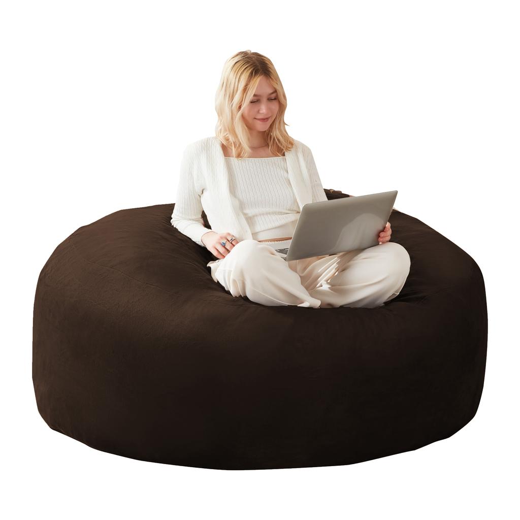 120 Beanbag, Beanbag Chair, Sofa for Adults, Soft and Comfortable Reading Chair, Suitable for Bedrooms, Balconies and Other Places