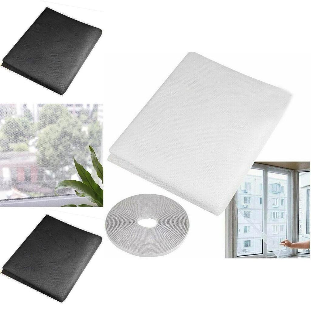 Premium Window Mesh Door Curtain With Self-adhesive Net Guard For Mosquitoes And Bugs