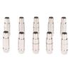 4 Pin XLR Female Connectors Noise Reduction Compact 4 Cores XLR Female Plug for Stereo Microphone Cables