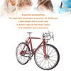 1:10 Mini Dollhouse Bicycle Alloy Miniature Simulated Bike Vehicle Model Toy AccessoryRed