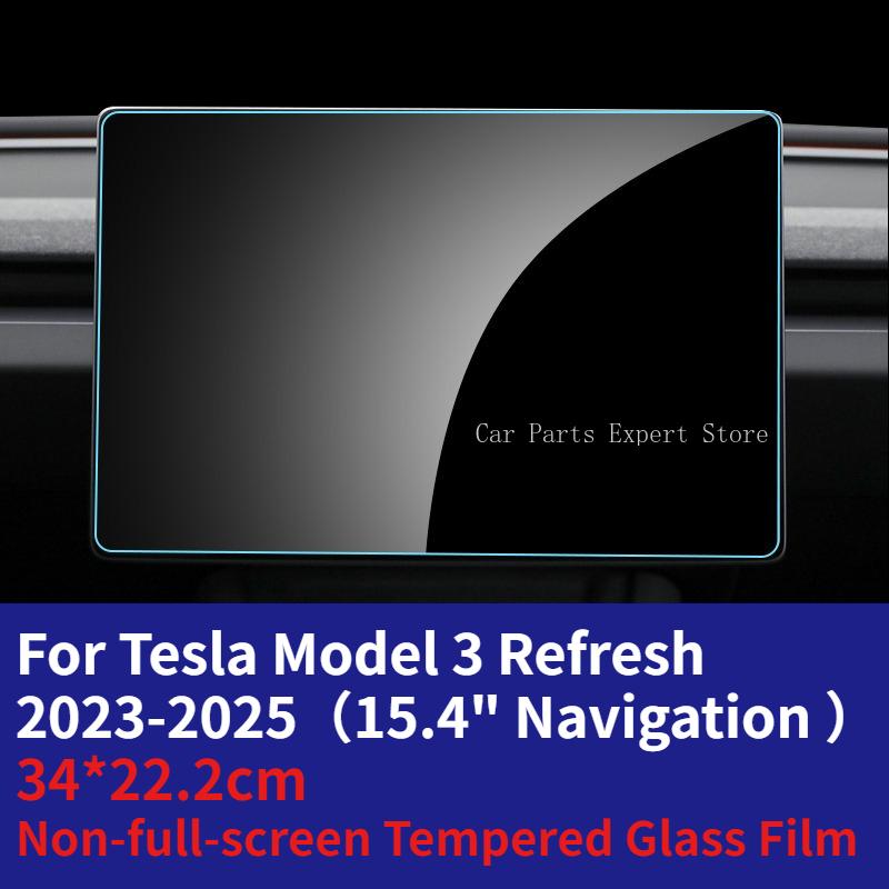 For Tesla Model 3/Y/S/X Refresh Car Central Control Navigation Screen Tempered Glass Film Protector Trument Protective Films