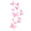 RSINC Light Pink 3D Butterflies Wall Sticker 1 Combo of 12 Piece (13 Cm X 15 Cm) B076X4SM1G