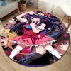 Oshi No Ko Round Area Rug,Carpet Rug for Living Room Bedroom Sofa Playroom Decor,Non-slip Floor Mat
