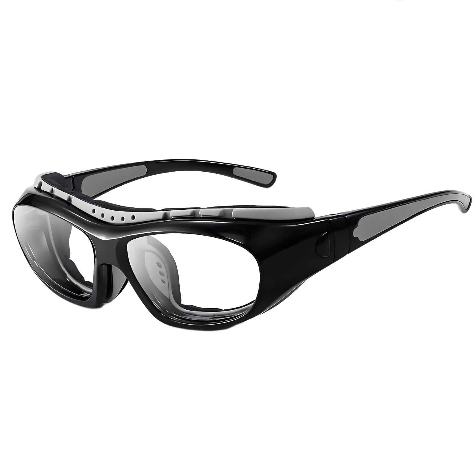 

Motorcycle Safety Glasses for UV Removable Sponge Sports Unisex B1598 [FEISEDY] Goggles, Men, Protection, Windproof, Dustproof, Temples, Included, серый