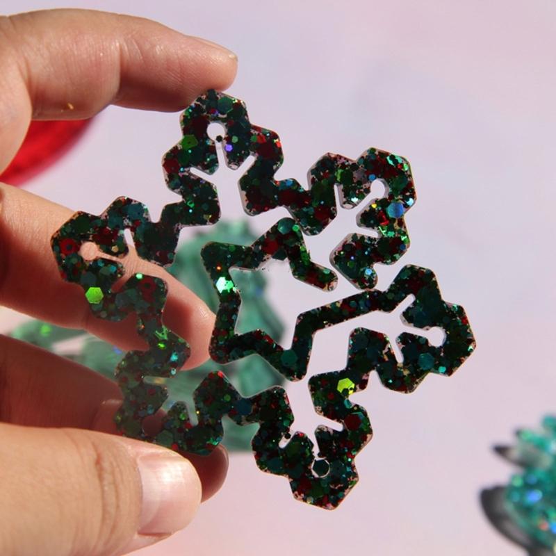 Christmas Themed Reusable Silicone Bookmark Mold For Handmade Resin Jewelry Accessories And Gifts