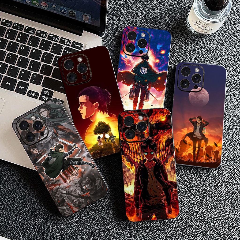 for Motorola Moto G86 G57 G67 G24 G15 G54 Power G13 G14 G34 G35 G45 G53 G55 G75 G72 Case Attack Levi on titan Eren Jaeger anime