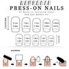 Square Nail Tips Acrylic Fake Nail Glues On Nail Press On Nail Artificial False Nail Stick On Nail for Womens Girls