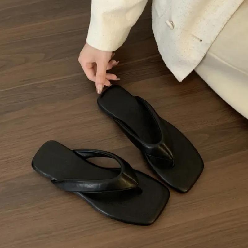 Fashion SUOJIALUN 2025 Summer New Candy Color Women Slipper Fashion Soft Flat Heel Outdoor Casual Slides Open Toe Outdoor Beach Sandal