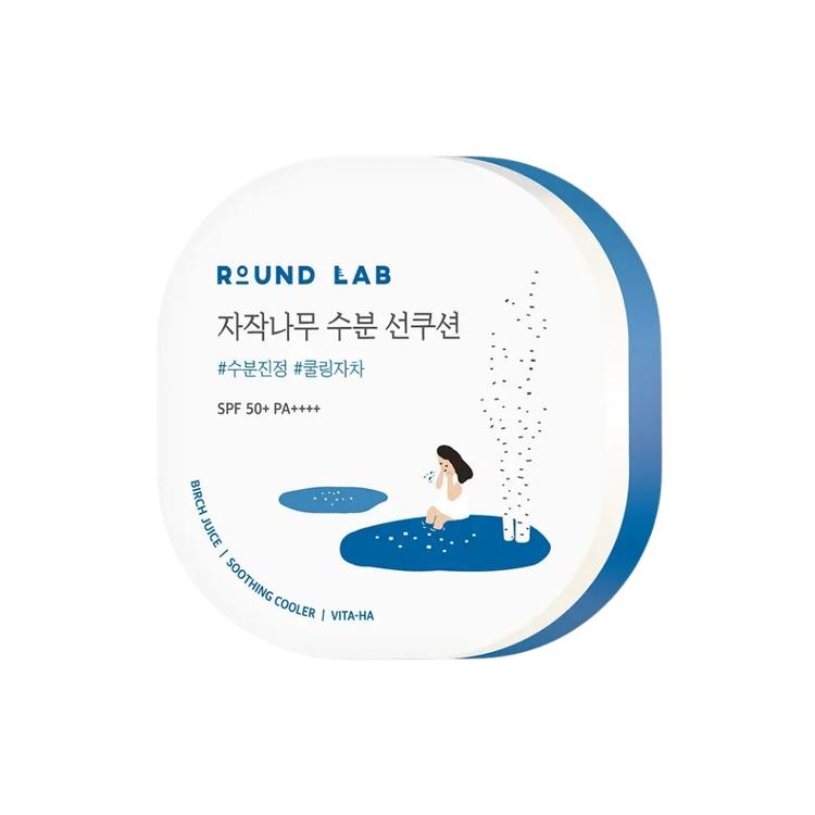 [Round Lab] Birch Sap Moisturizing Sun Cushion SPF50+ PA++++ Hydrating & UV Protection 15g
