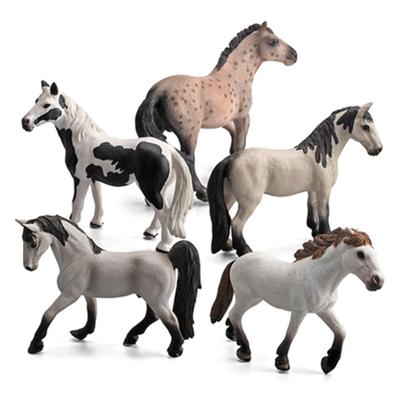 For Pony Model Animal Figurine Wild Animal Model Horse Club Horse Toy Camargo Mare Knapostu Stallion for Boys Girls Gift