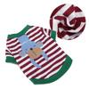 Pets Suit Cartoon Thin Dogs Shirt Stripe Hoodies Autumn and Winter Pet Clothing for Small and Medium Puppy