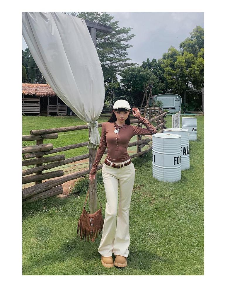 2025 Autumn Low Waist Micro Flare Slimming Jeans for Women