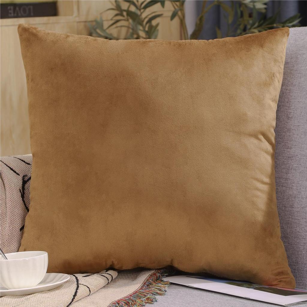 New Fashion Twill Velvet Pillow Cover Modern Simple Solid Color Pillow Home Living Room Sofa Bedroom Cushion Cover