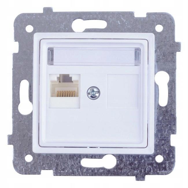 Polmark Rosa Internet Socket Rj45 White 1 Pc