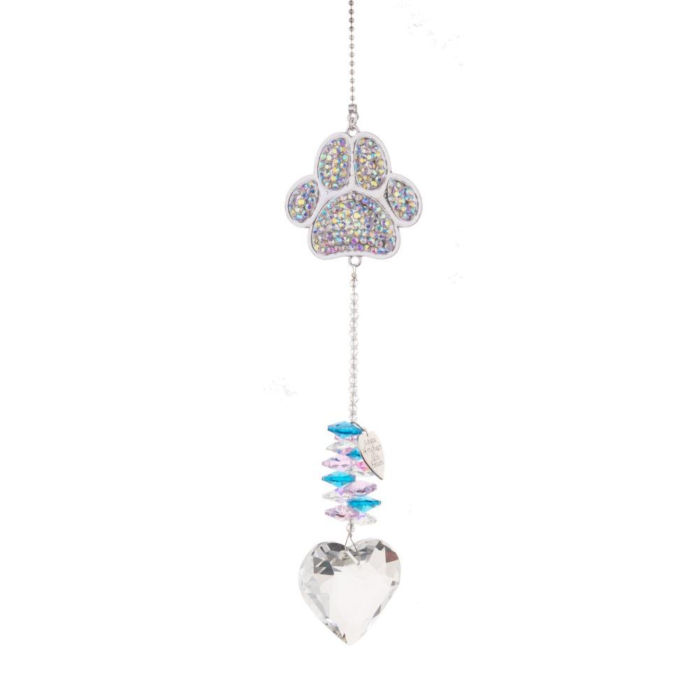 Creative Wind Chimes Hanging Light Collection Pendant Crafts Paw Print Sun Catcher  Balcony
