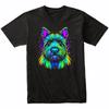 Schottischer Terrier Psychedelische Hunde Kunst T-Shirt - Scottie Besitzer Geschenk Scottie Shirt