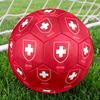 Switzerland National Football Size 5 Soccer Ball, Machine-Stitched PVC, Durable & High Bounce, All Ages Fit, Fan Merchandise, Matches & Outdoor Use.