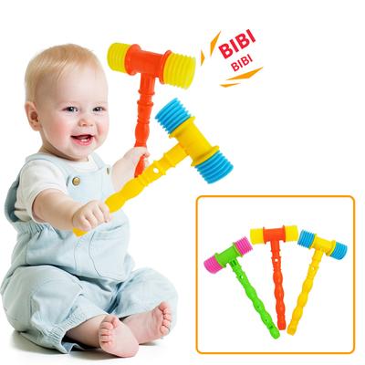 Squeaky Toy Hammer For Kids Sensory Toy Plastic Percussion Sounding Hammer Fun Play Musical Instrument