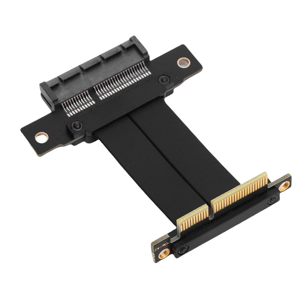 PCIe 4.0 X4 Extension Cable Male 90 Degree To Female 180 Degree 8Gbps Gen 4 GPU Graphics Card Extension Cable
