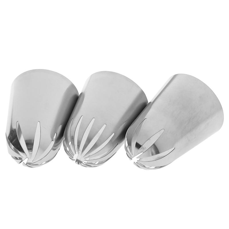 3Pcs Large  Icing Piping Tips Set Cream Nozzles Diy Dessert Pastry Tips