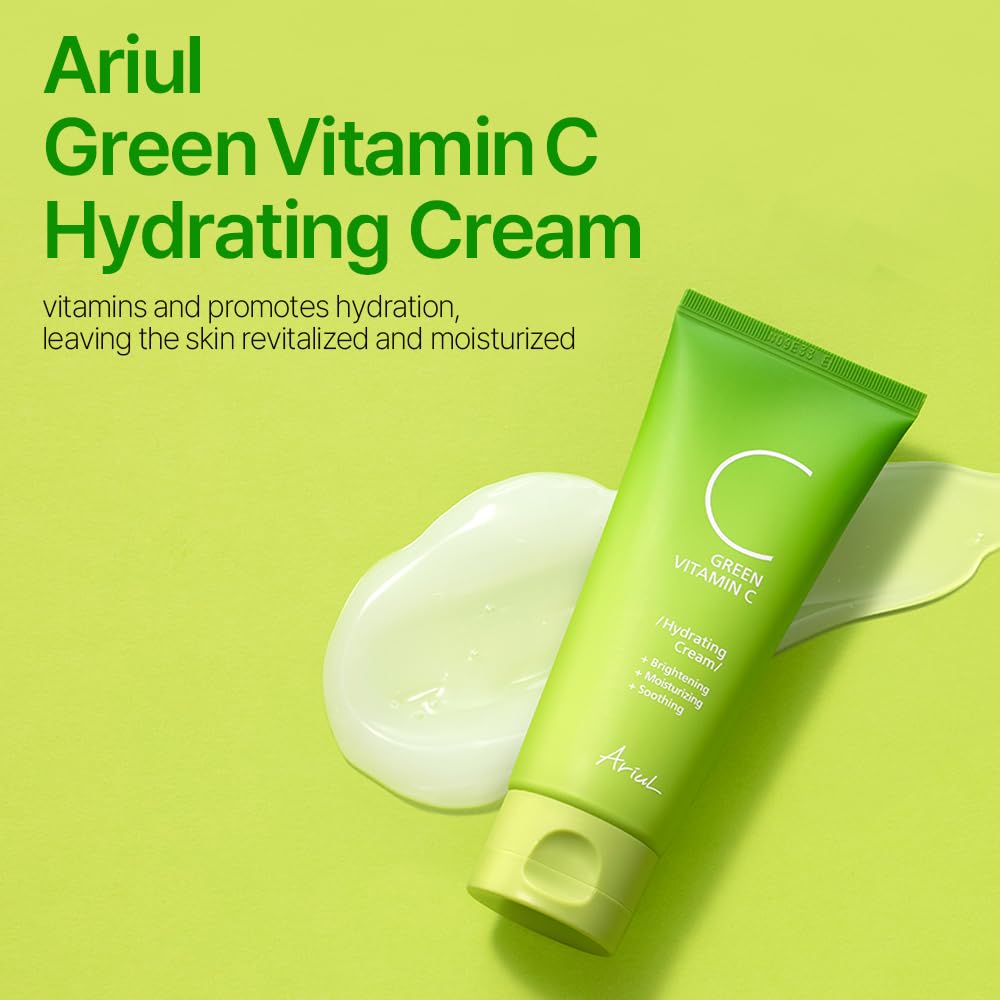 Ariul Green Vitamin C Hydrating Cream 100g Ariul Vitamin Cream Emulsion Face Cream Hyaluronic Acid Skin Care Moisturizing Pure Vitamin C