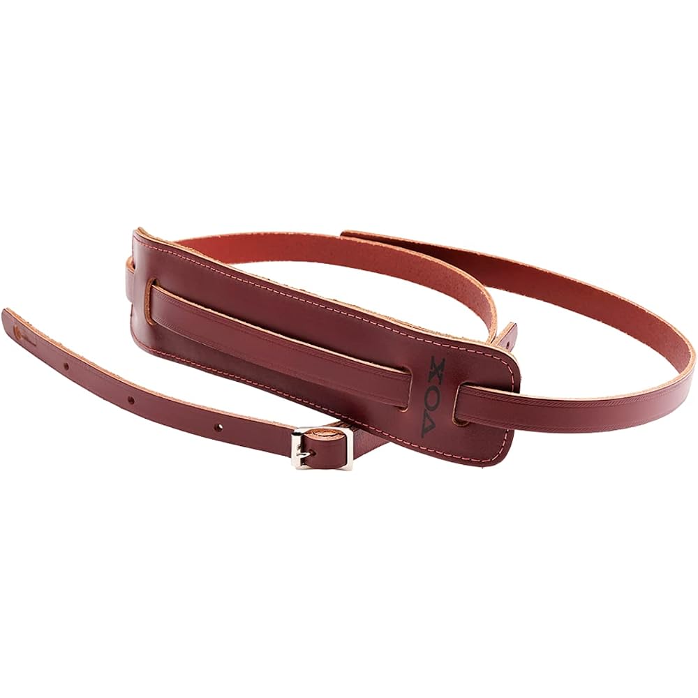 Vox MM25-BRG Guitar Strap Leather Leather 60's VINTAGE STRAP Red Red