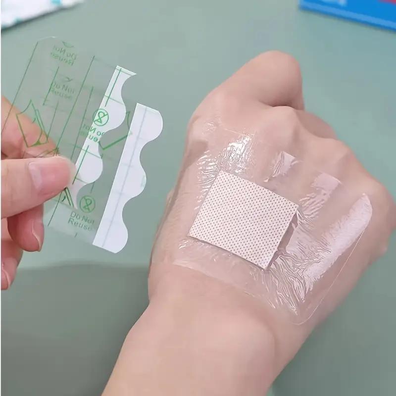 50PCS 38*38mm Transparent PU Waterproof Wound Plaster Band Aid Adhesive Bandage Protective Sticker Outdoor Home First Aid