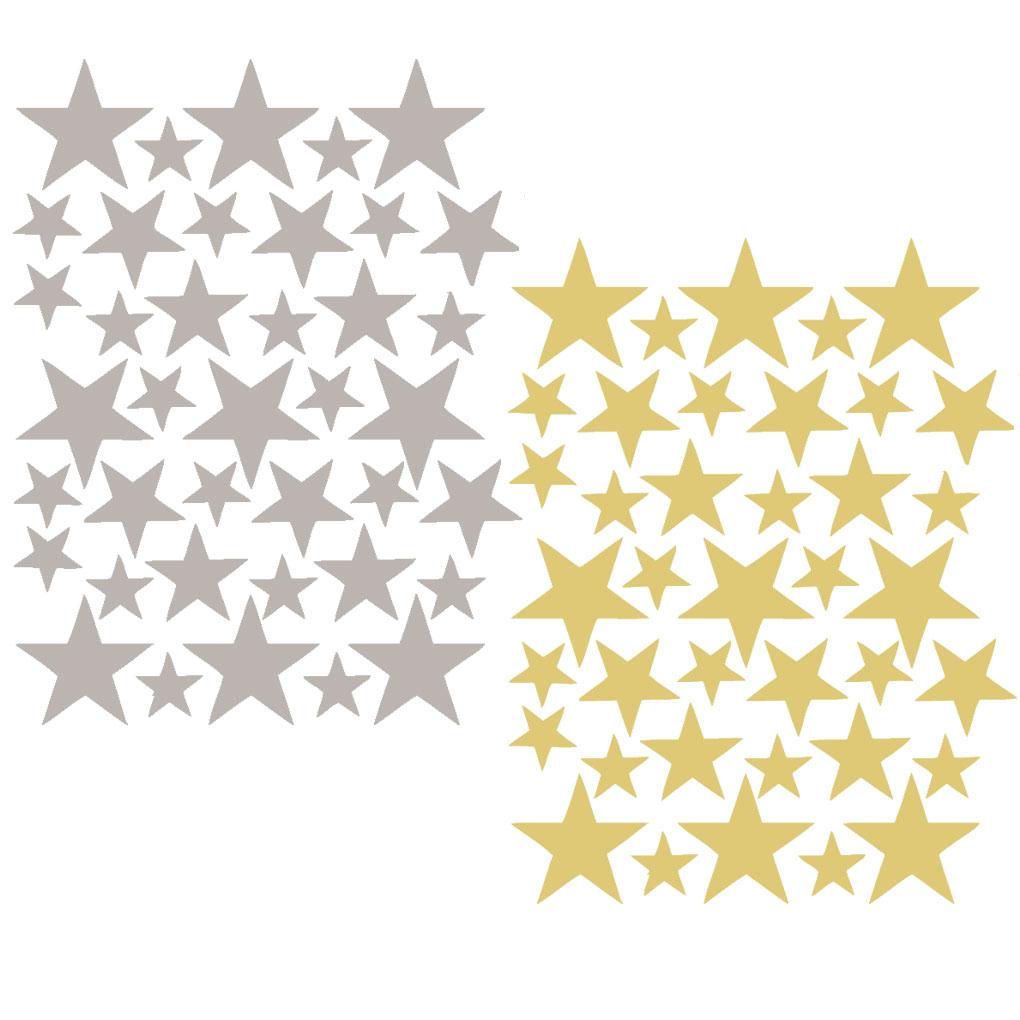 39Pcs Stars Wall Stickers Baby Room Nursery Wall Decals Removable Home Decor